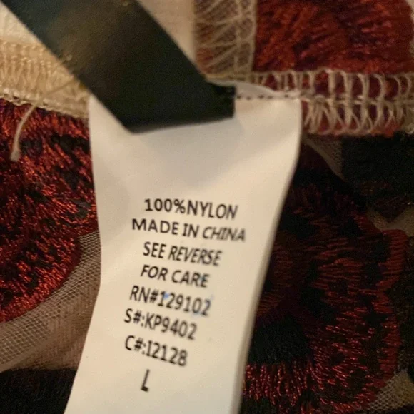 K-TOO Los Angeles Floral Sheer Pants size L - Picture 6 of 12